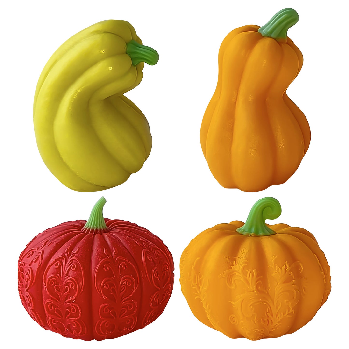 A Pumpkin ornament silicone mold