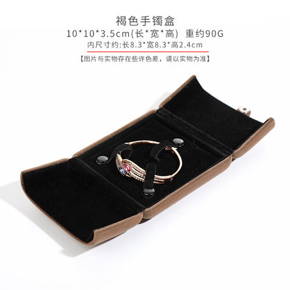 A flannel jewelry box