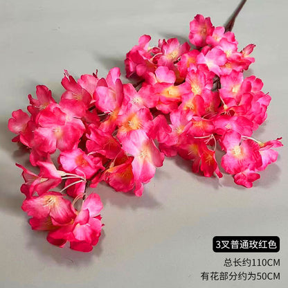 A simulated cherry blossom branch cherry blossom tree plastic wedding decoration peach blossom pear blossom indoor living room ceiling simulated flower fake flower