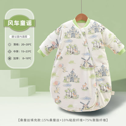 A Children's Baby Thick Pure Cotton Sleeping Bag