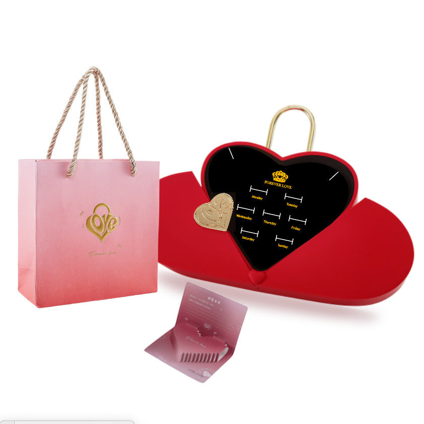 A Heart Jewelry Gift Box Customized LOGO