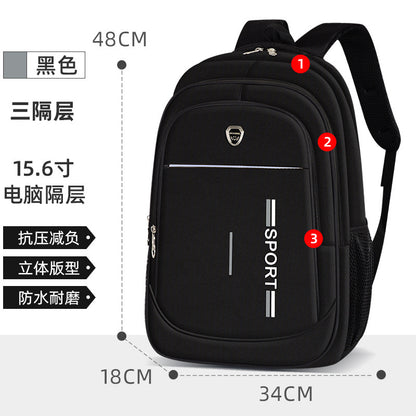 A male and female large-capacity junior high school student schoolbag outdoor travel computer backpack