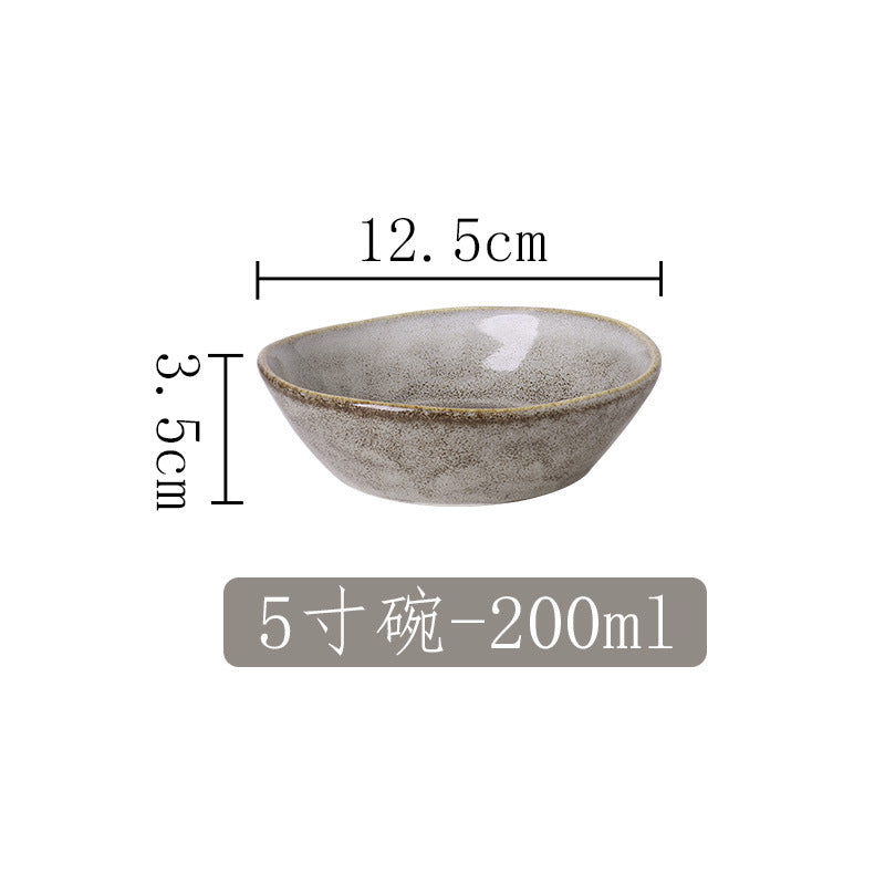 A Japanese kiln ceramic tableware creative hotel steak plate