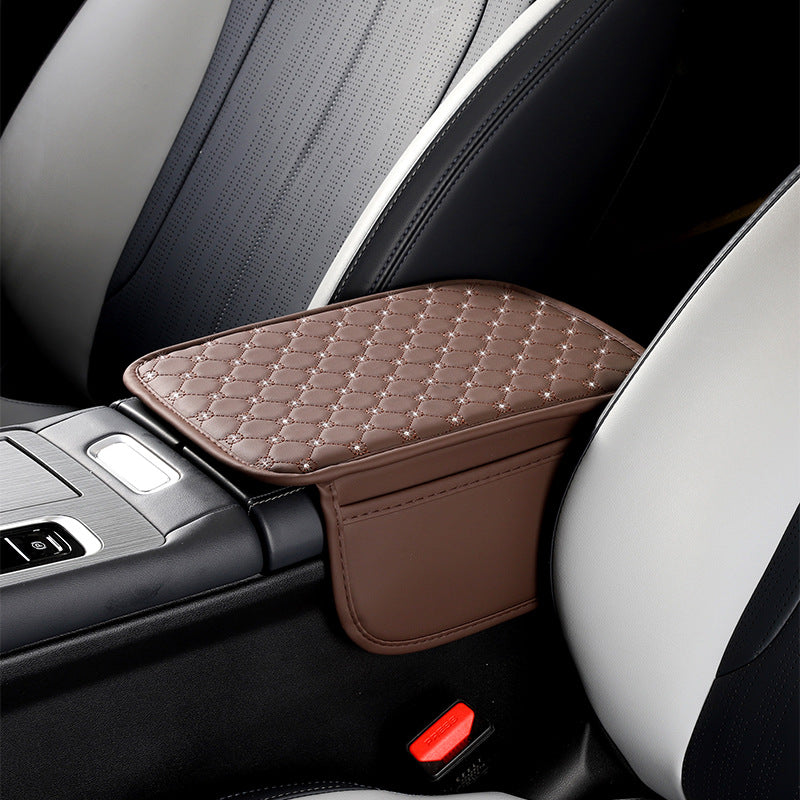 A car armrest mat