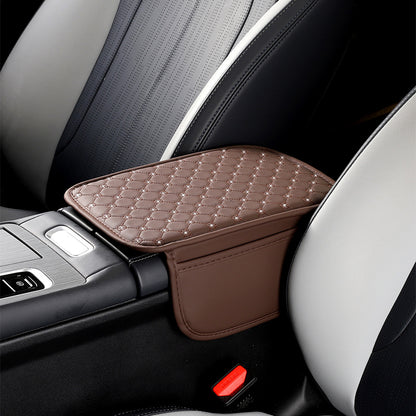 A car armrest mat