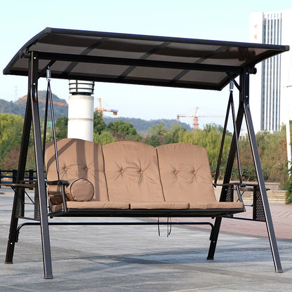 A outdoor swing rocking chair