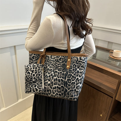 A new soft-faced casual child and mother shoulder tote bag in autumn and winter - Mixbatch