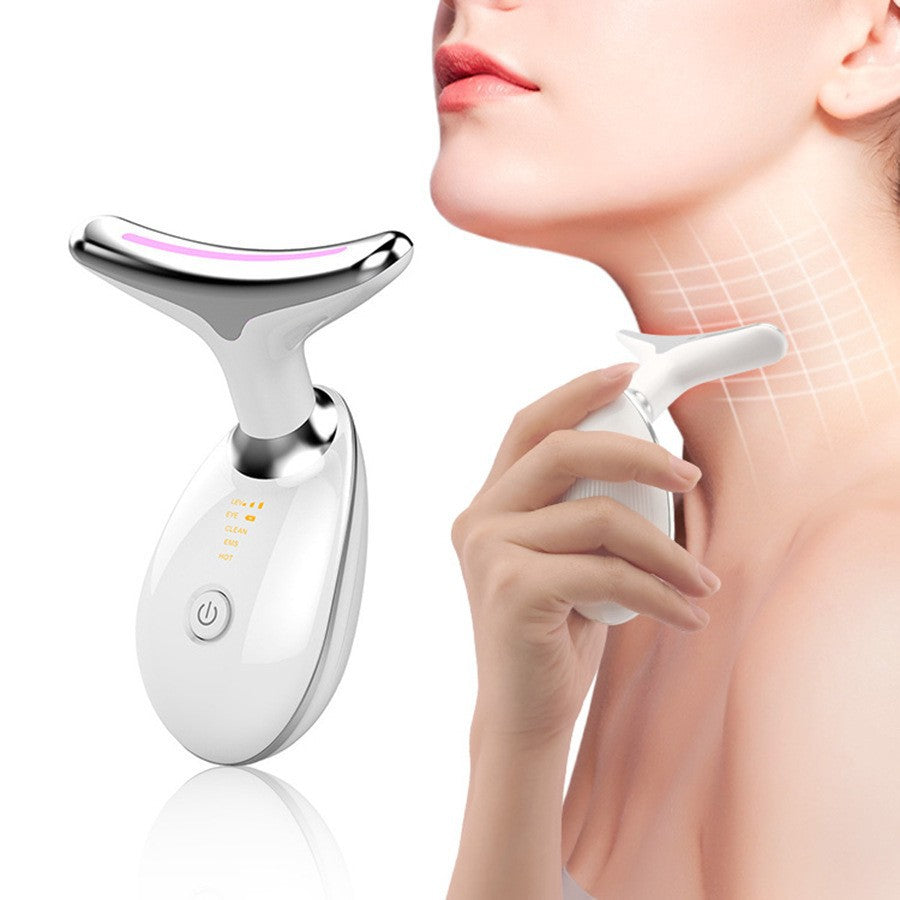 A Neck beauty instrument, massager, beauty lifting and firming instrument, neck care, fade neck lines, hot compress, sonic vibration