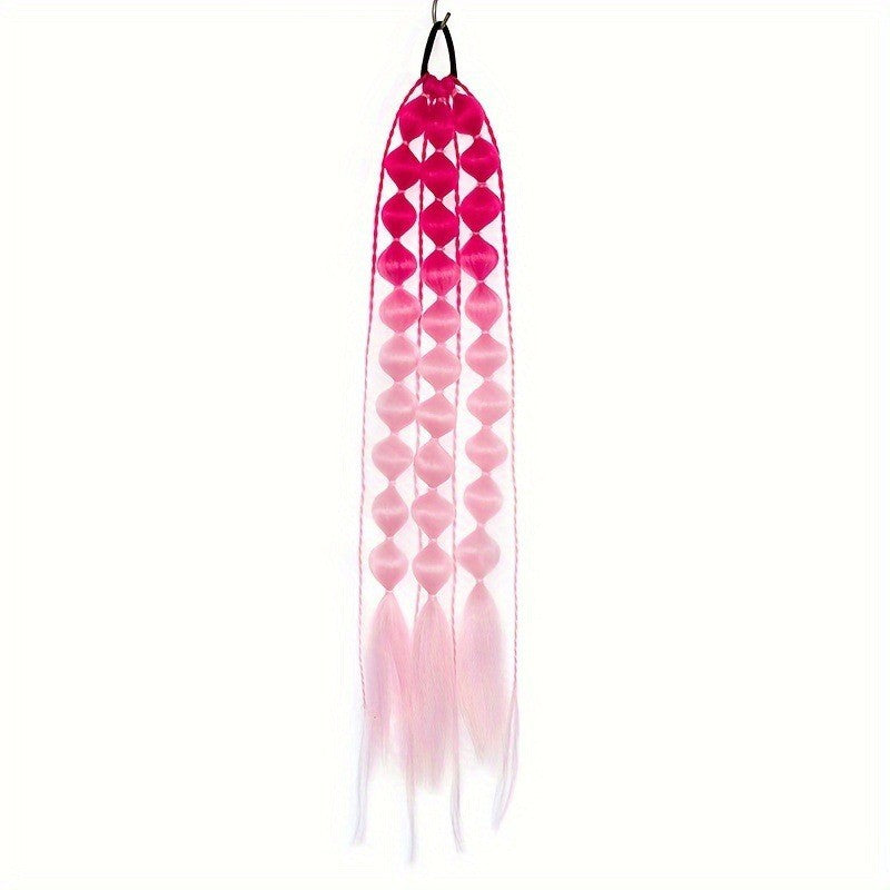 A [Children's New Products] Girls twist ponytail lantern bubbles, stage drama New Chinese ponytail Internet celebrity braids - Mixbatch