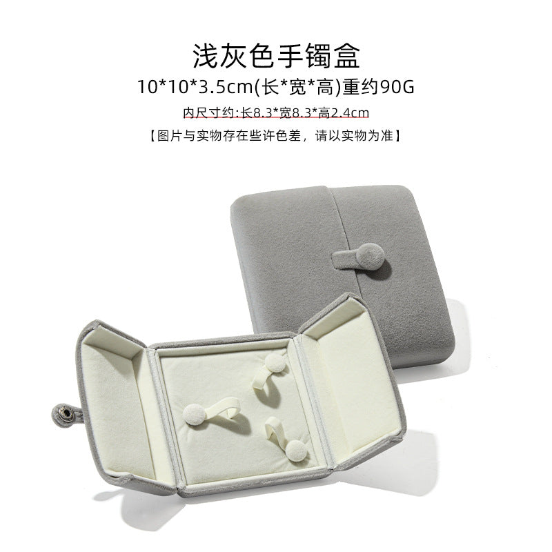 A flannel jewelry box