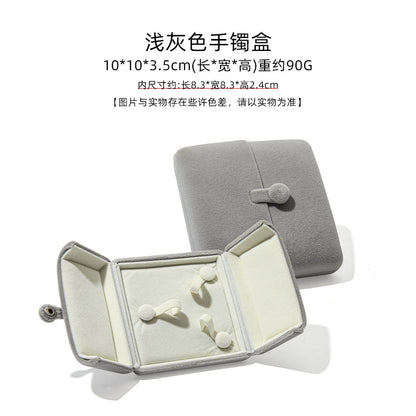 A flannel jewelry box