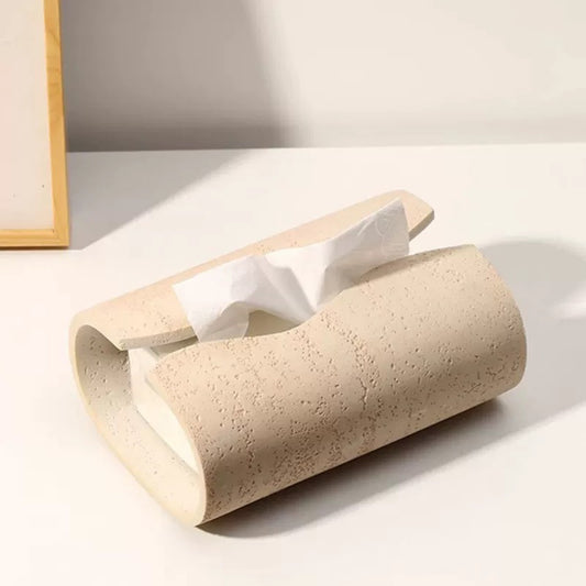A Dongshi wabi-sabi wind living room coffee table tissue box home hotel paper pumping carton gift model room decoration ornament