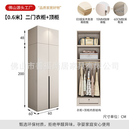 A European pine board wardrobe with melamine finish