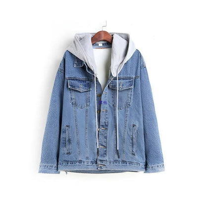 A new denim jacket for women's autumn and winter loose velvet thicker