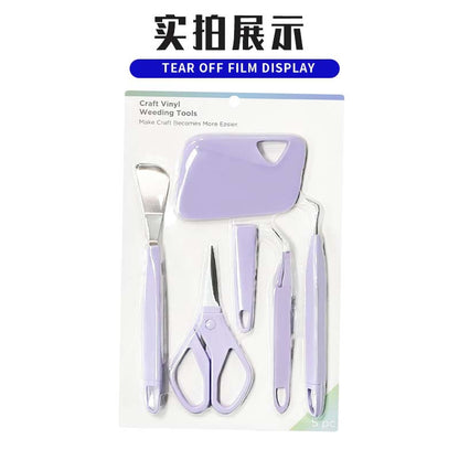 A DIY art relief lettering five-piece set, vinyl weeding tool set