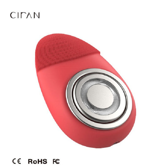 A silicone facial cleanser