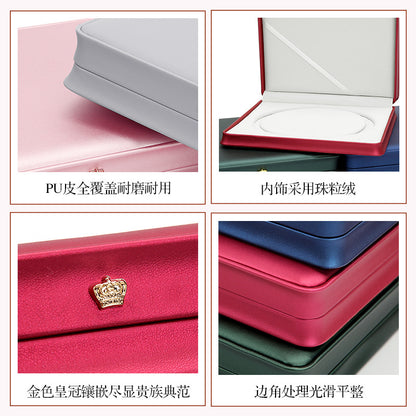 A PU leather jewelry high-end box custom LOGO