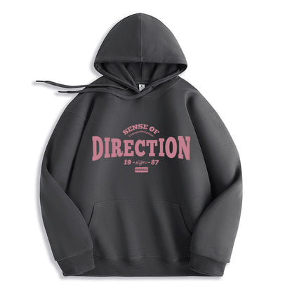 A hooded sweater