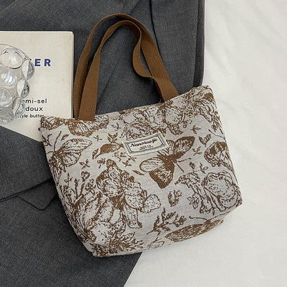 A new canvas bag women's ins versatile shopping commuter tote bag women's bag