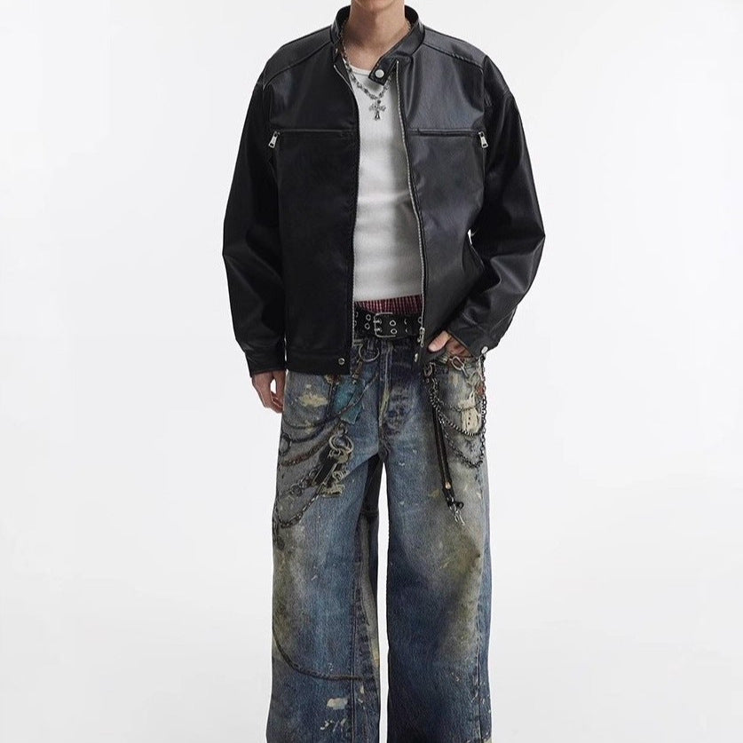 A leather jacket