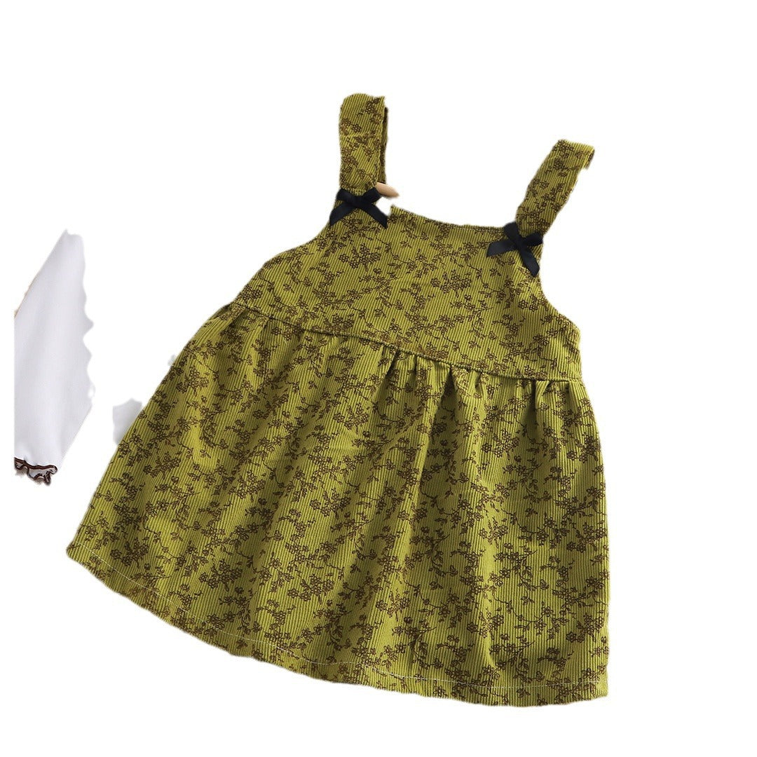 A] Children's spring dress casual princess style