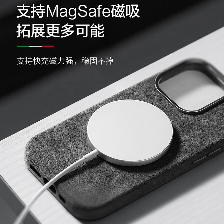 A Applicable to Apple 17promax mobile phone case, high-end flip fur iphone16pro new protective case 15p.