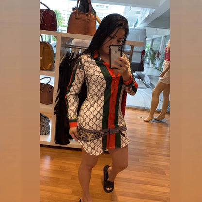 A J2222 European and American cross-border women's clothing, fashion cardigan loose casual shirt, spot
