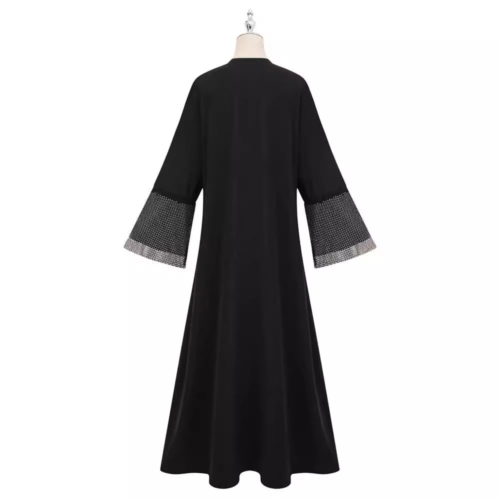 New Middle Eastern Muslim Dubai Clothing Fashion Elegant Cardigan Dress Robe - Mixbatch