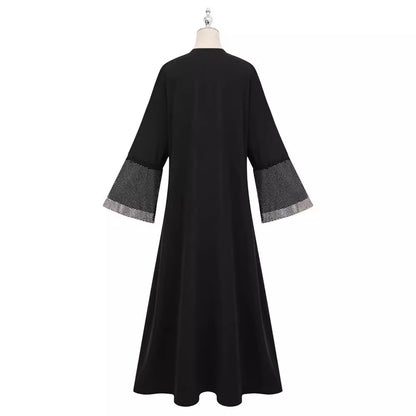 New Middle Eastern Muslim Dubai Clothing Fashion Elegant Cardigan Dress Robe - Mixbatch