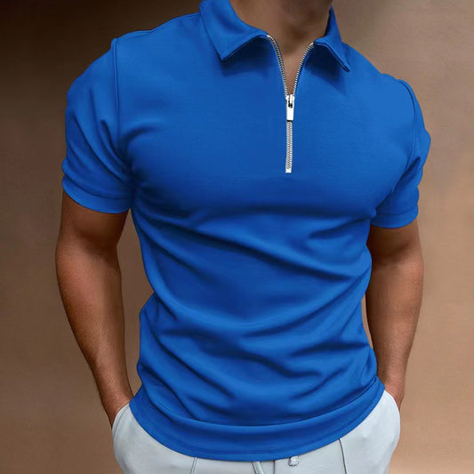 A men's short-sleeved lapel top