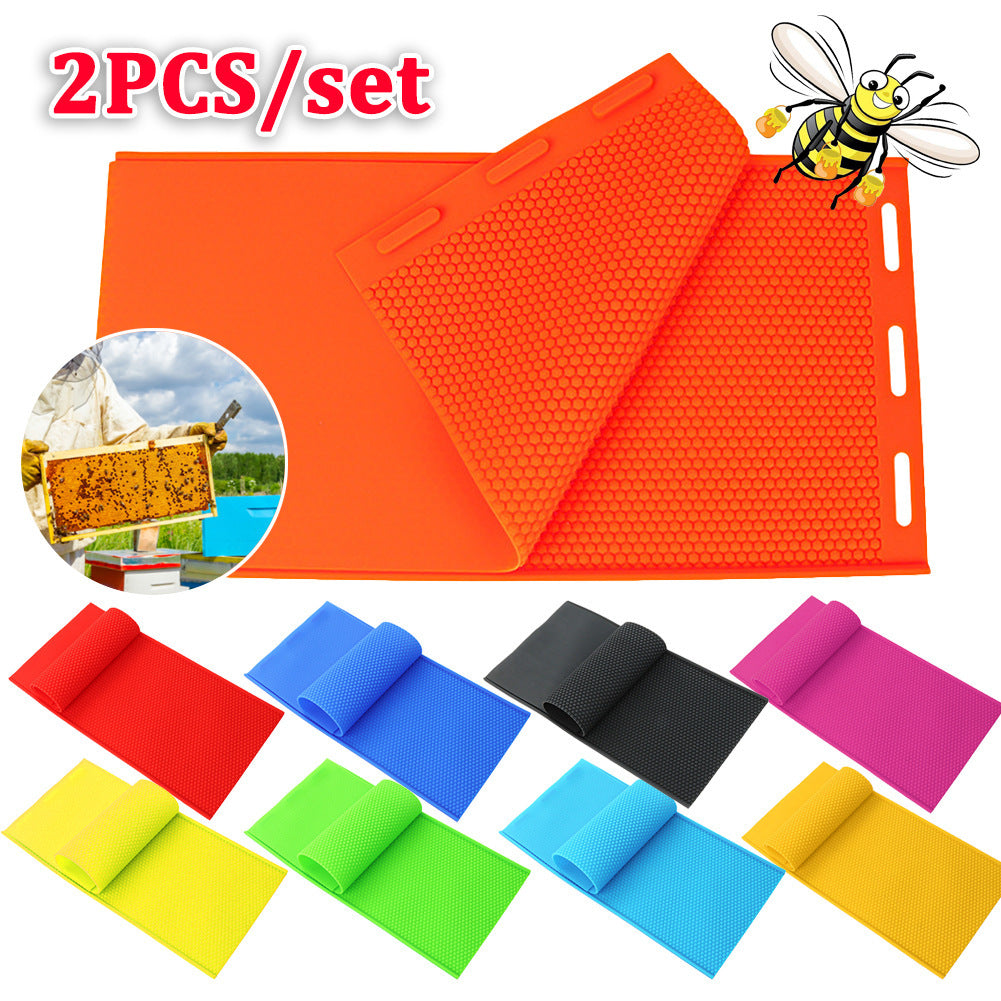 A Beekeeping Tools Silicone Nest Foundation Mould Beeswax Tablet Multi-color Candle Mould Honeycomb DIY