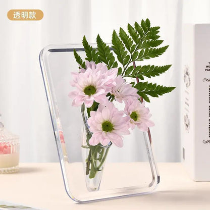 Photo frame vase transparent acrylic vase desktop creativity
