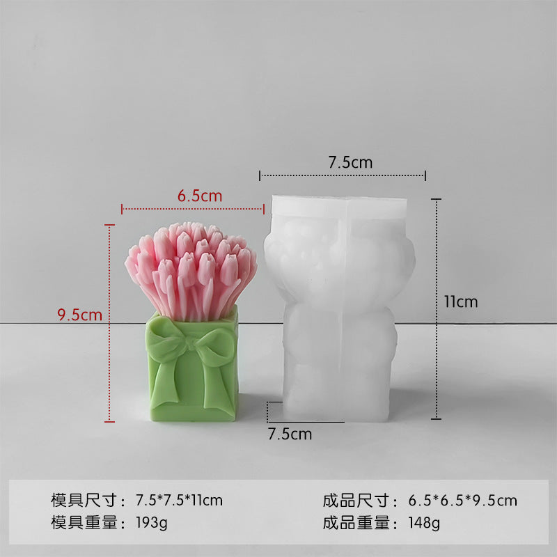A Scented candle silicone mold