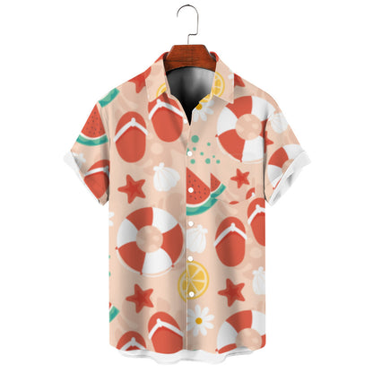 A lapel print shirt