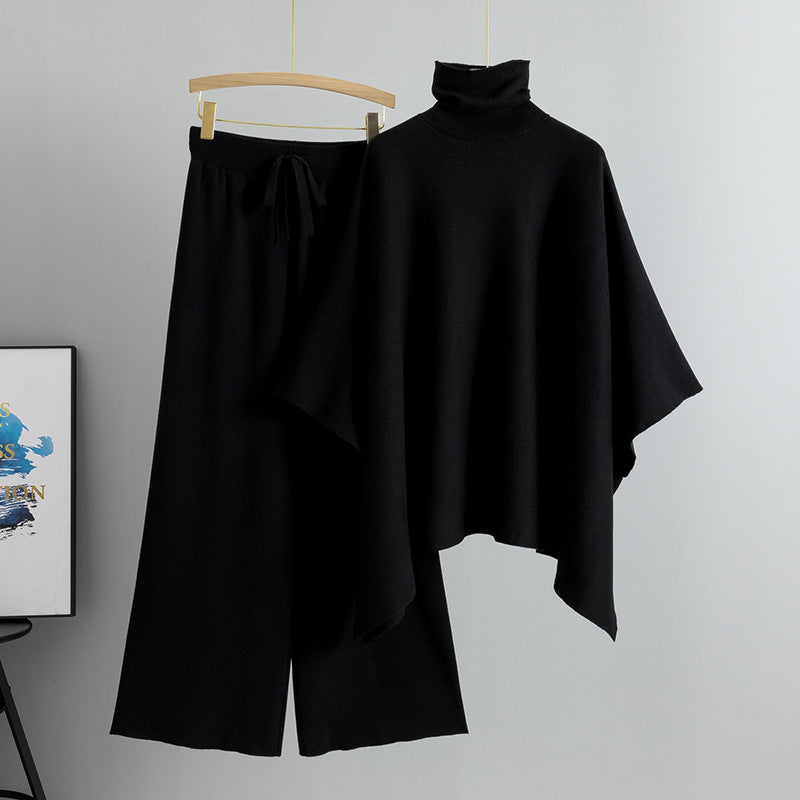 A knitted sweater set