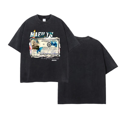 A short-sleeved t-shirt male oversize