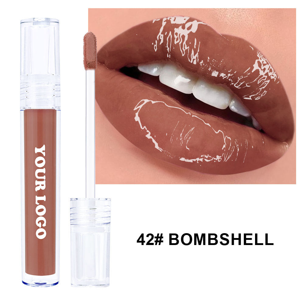 A mirror water gloss lip gloss lip glaze —— Customizable logo MOQ 100 pieces