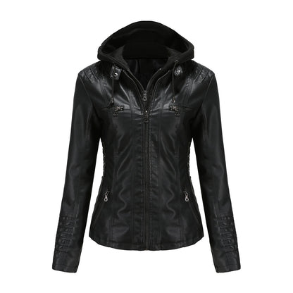 A Ladies PU Leather Jacket