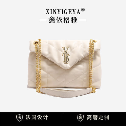 A bag women's fashion high sense Xin Yigeya new diamond chain cloud versatile ins celebrity style armpit bag