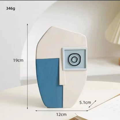 مزهرية وجه تجريدي لتزيين المنزل، الحد الأدنى للطلب: 50 قطعة