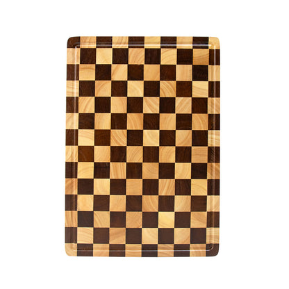 A Rubber wood vertical cutting board Household cutting board Fruit board Kitchen complementary food Acacia wood Extra large thickened chopping board
