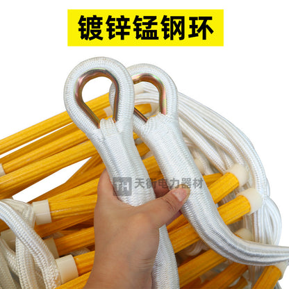 A Soft Ladder Rope Ladder Fire Escape Soft Ladder Training Soft Ladder Climbing Ladder Lifesaving Soft Ladder Engineering Wire Rope Soft Ladder