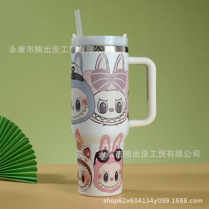 A 304 stainless steel straw cup