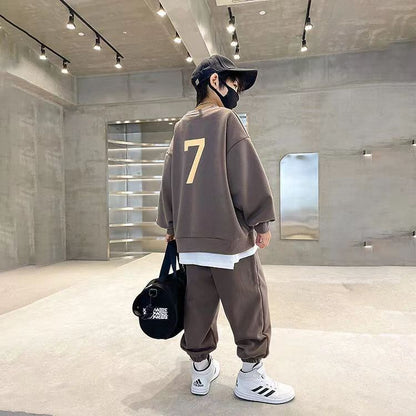 A boys spring sports suit