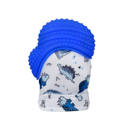 A Silicone molar gloves Food grade Baby imitation finger molar stick Hand guard Sound toy