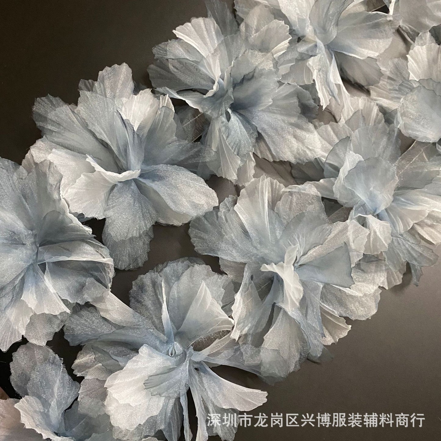 A 14cm three-dimensional organza lace DIY gradual change handmade flower clothing accessories decorative flower ballet doll dance dress - Mixbatch