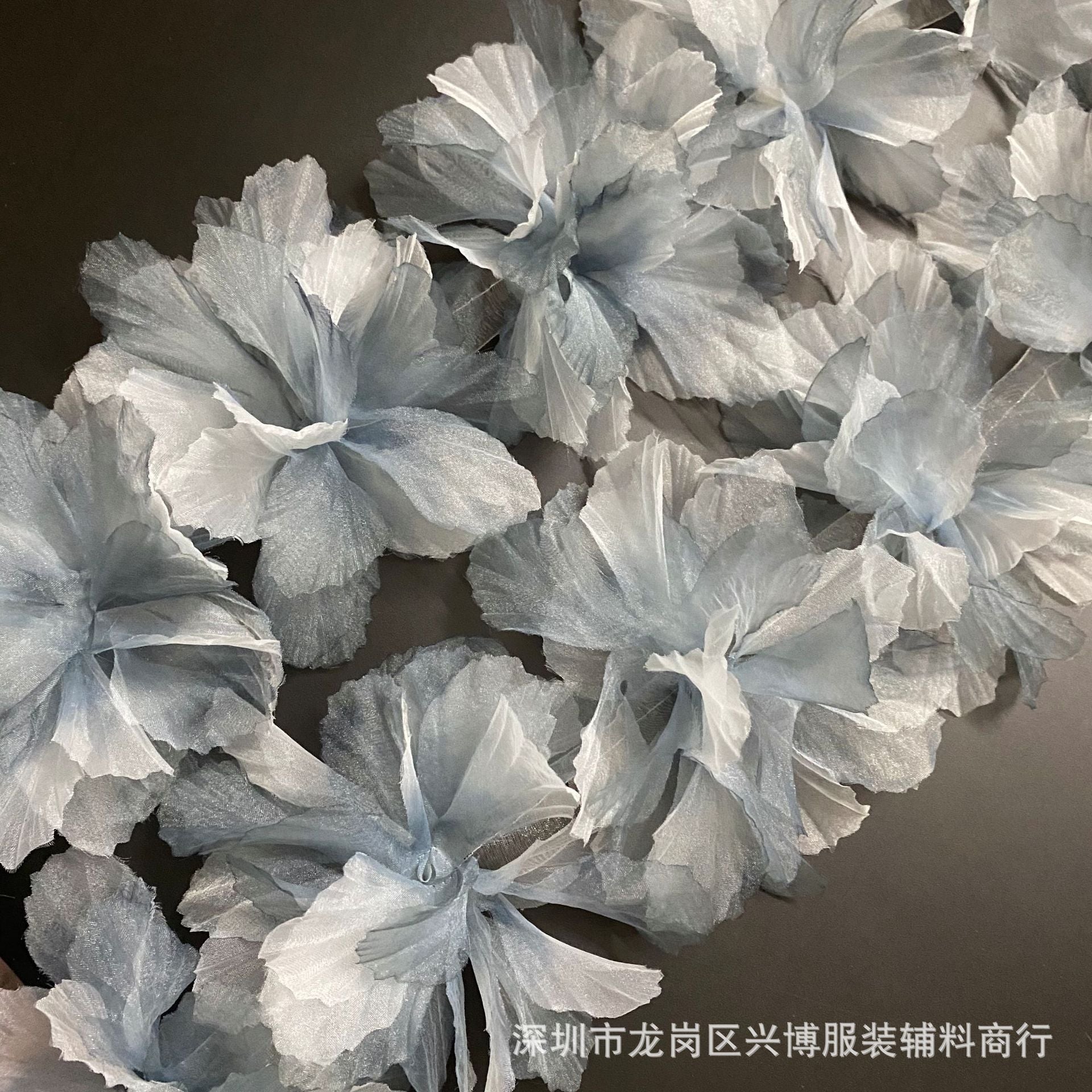 A 14cm three-dimensional organza lace DIY gradual change handmade flower clothing accessories decorative flower ballet doll dance dress - Mixbatch