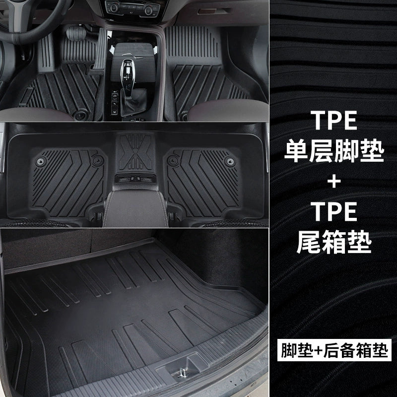 سوبارو XV/2012-2017، وسادة قدم كاملة من مادة TPE أحادية الطبقة + وسادة صندوق السيارة 