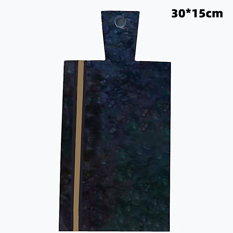 A Marble cutting board Chopping board Fruit plate Household cutting board Household panel Bread board Anti-mildew Dessert Pastry White