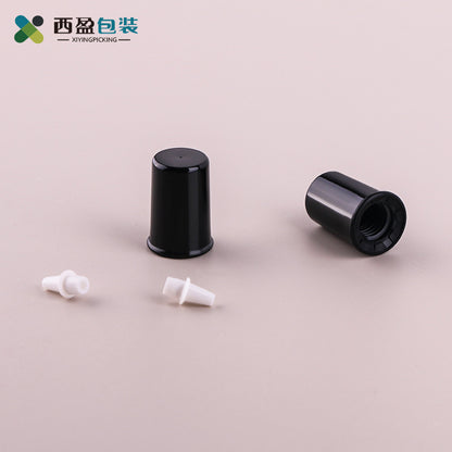 A 20g brown eye cream tube with plastic black cover pickle green facial cleanser hose, cosmetic plastic packaging bottle - Mixbatch
